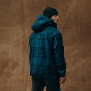 Anorak en laine mackinaw par Filson | Blue / black plaid (Blue)