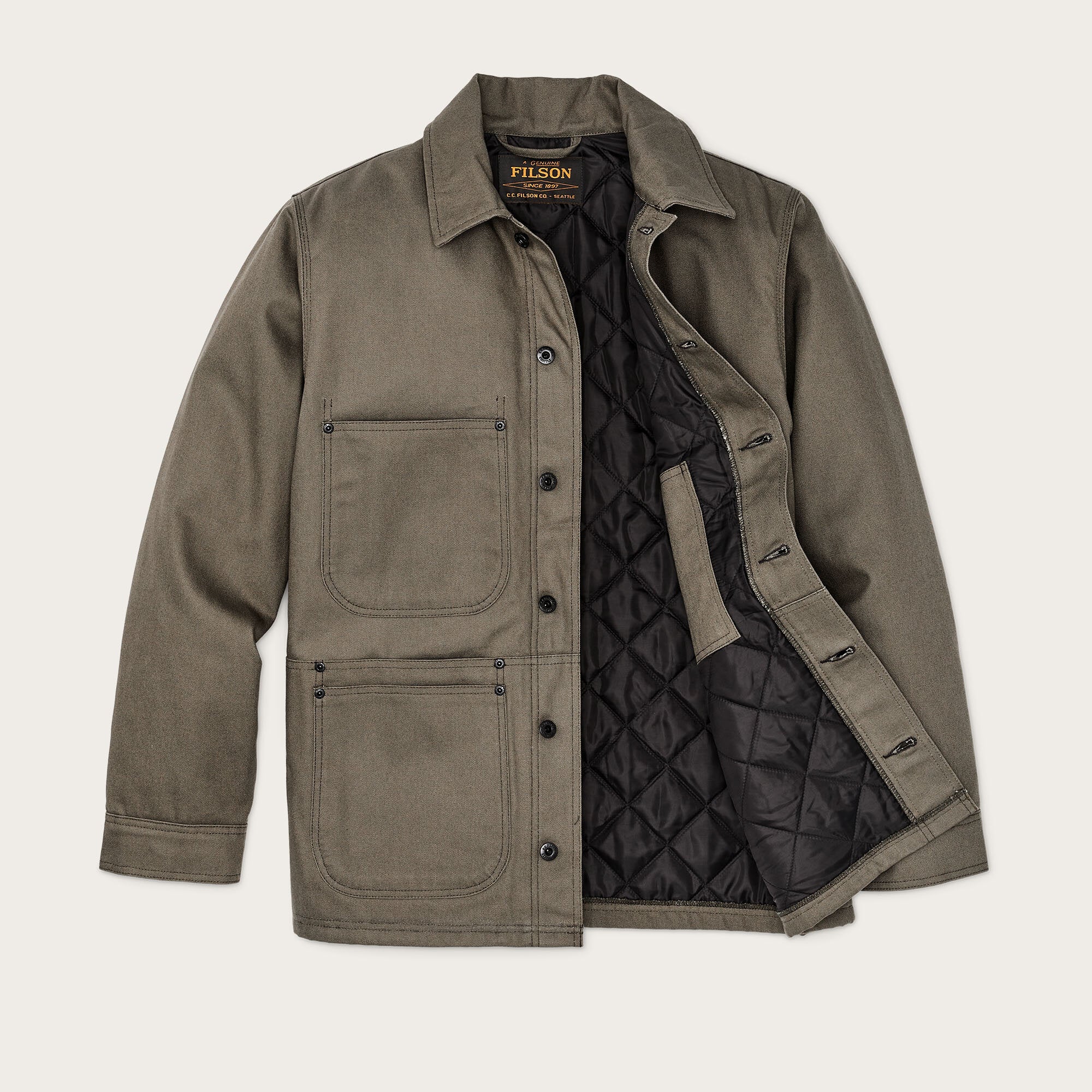 Filson Guide Jacket Worksmith insulated jacket by Filson | Tarmac (Grey)
