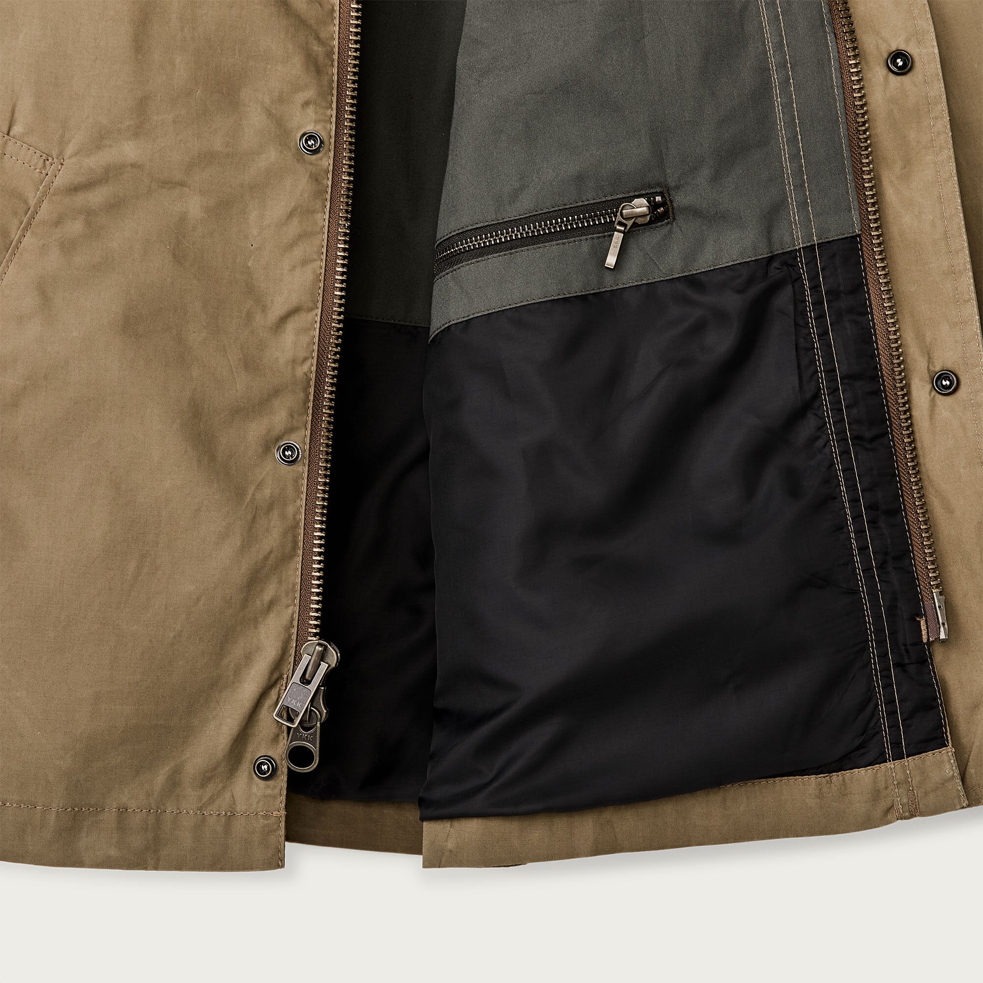 Filson Guide Jacket Dry wax short field jacket by Filson | Dark beige (Beige)
