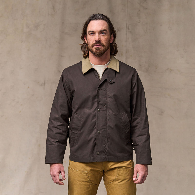 Dry wax short field jacket by Filson | Dark brown (Brown)