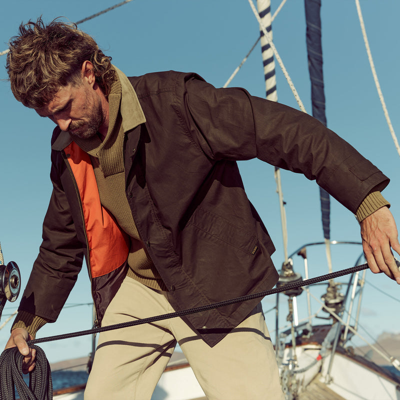 Dry wax short field jacket by Filson | Dark brown (Brown)