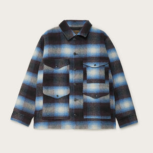 Giacca cruiser in lana lavorata a maglia di Filson | Blue / black plaid (Blue)