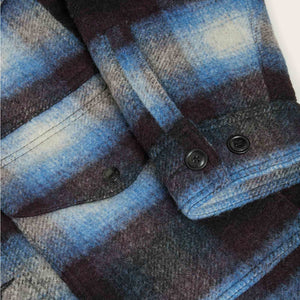 Giacca cruiser in lana lavorata a maglia di Filson | Blue / black plaid (Blue)