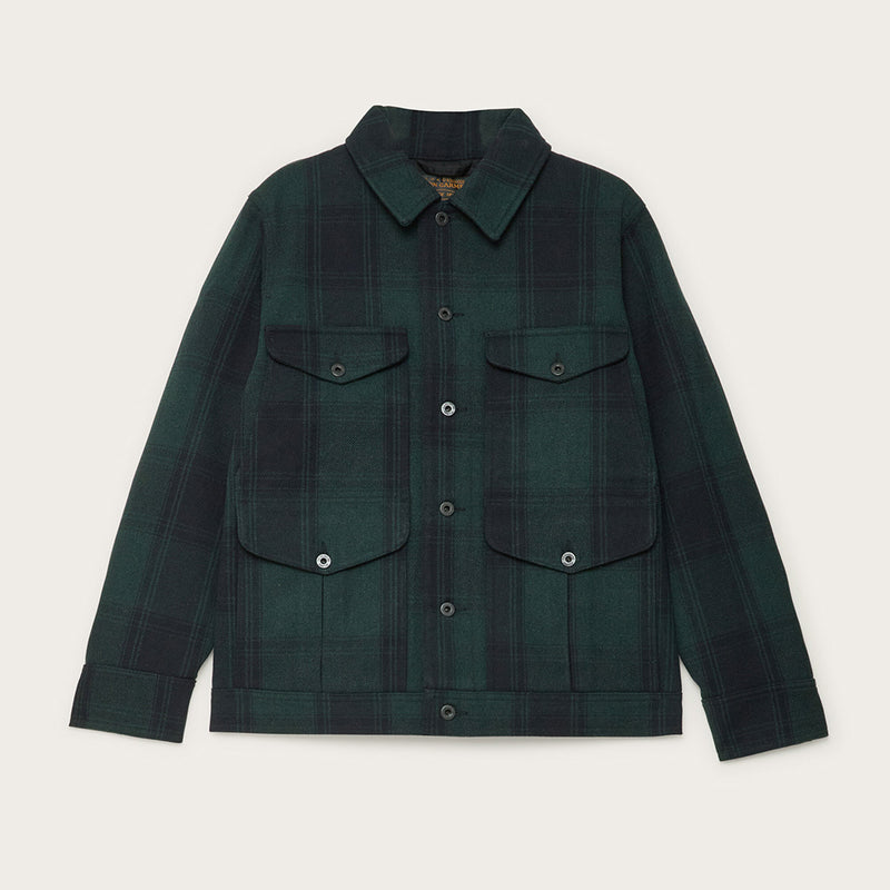 Giacca journeyman in lana di Filson | Blue/green check (Green)