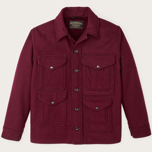 1940s mackinaw wool cruiser jacket von Filson | Wine (Red)