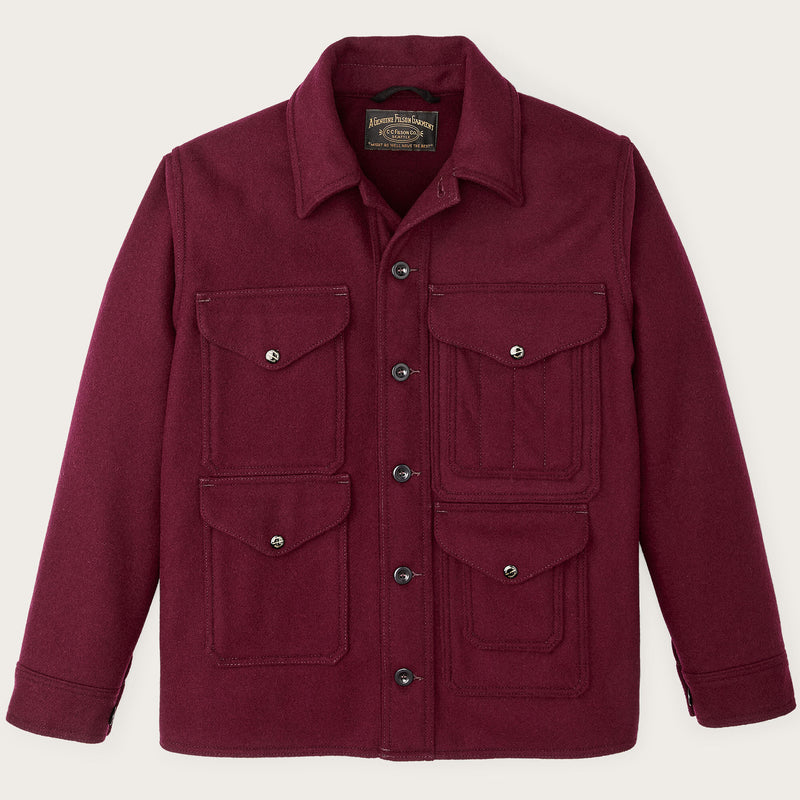 1940s mackinaw wool cruiser jacket von Filson | Wine (Red)