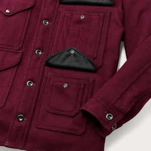 1940s mackinaw wool cruiser jacket von Filson | Wine (Red)