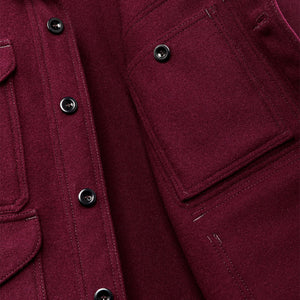 1940s mackinaw wool cruiser jacket von Filson | Wine (Red)