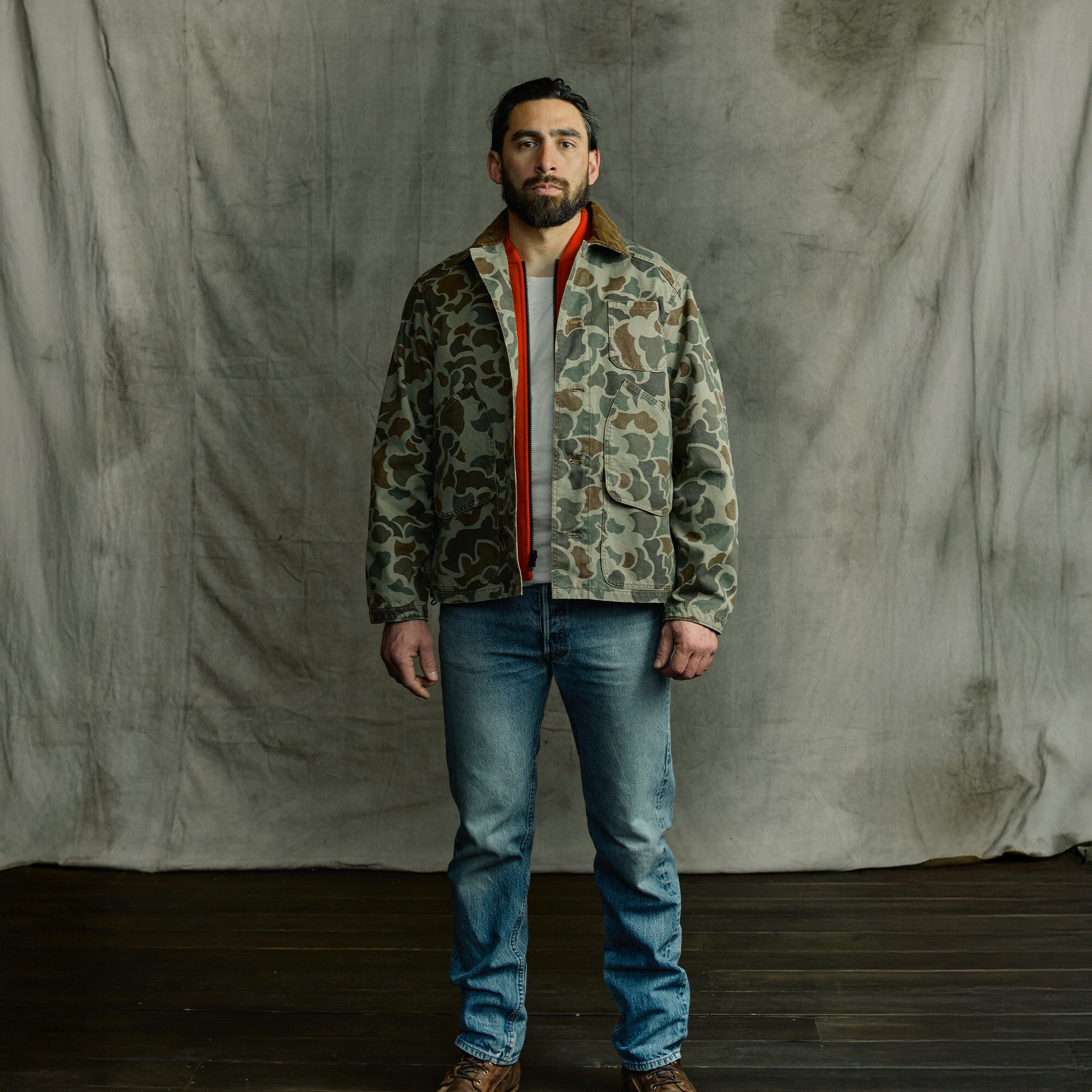 Filson Hunting Canvas outfitter jacket by Filson | Tundra shrub camo (Multicolor)