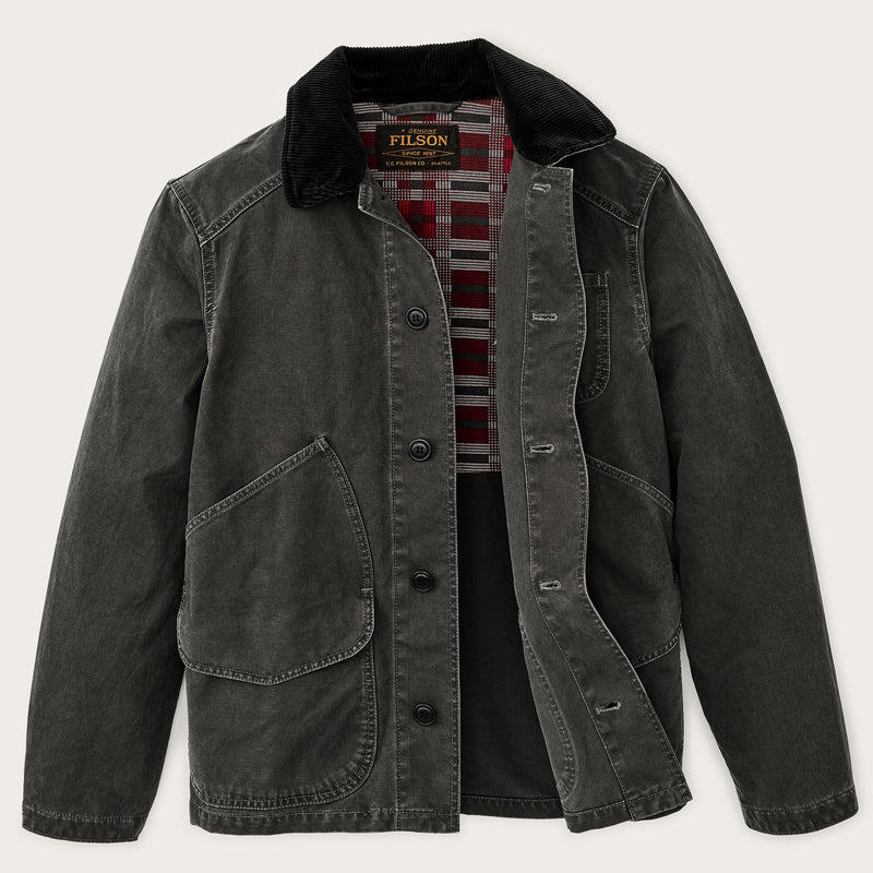 Canvas outfitter jacket by Filson | Peat (Grey)