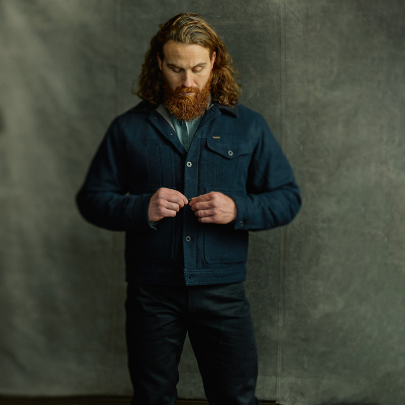 Spokane insulated short cruiser jacket by Filson | Navy (Blue)