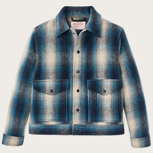Mackinaw wool work jacket by Filson | Teal / gray ombre (Blue)