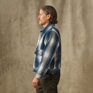 Mackinaw wool work jacket di Filson | Teal / gray ombre (Blue)