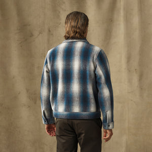Mackinaw wool work jacket di Filson | Teal / gray ombre (Blue)