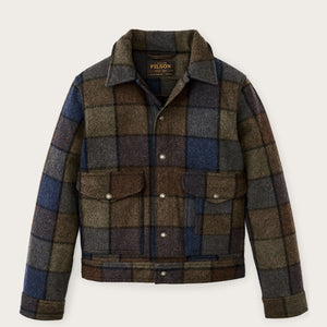 Giacca da lavoro in lana mackinaw di Filson | Blue / brown / gray plaid (Multicolor)
