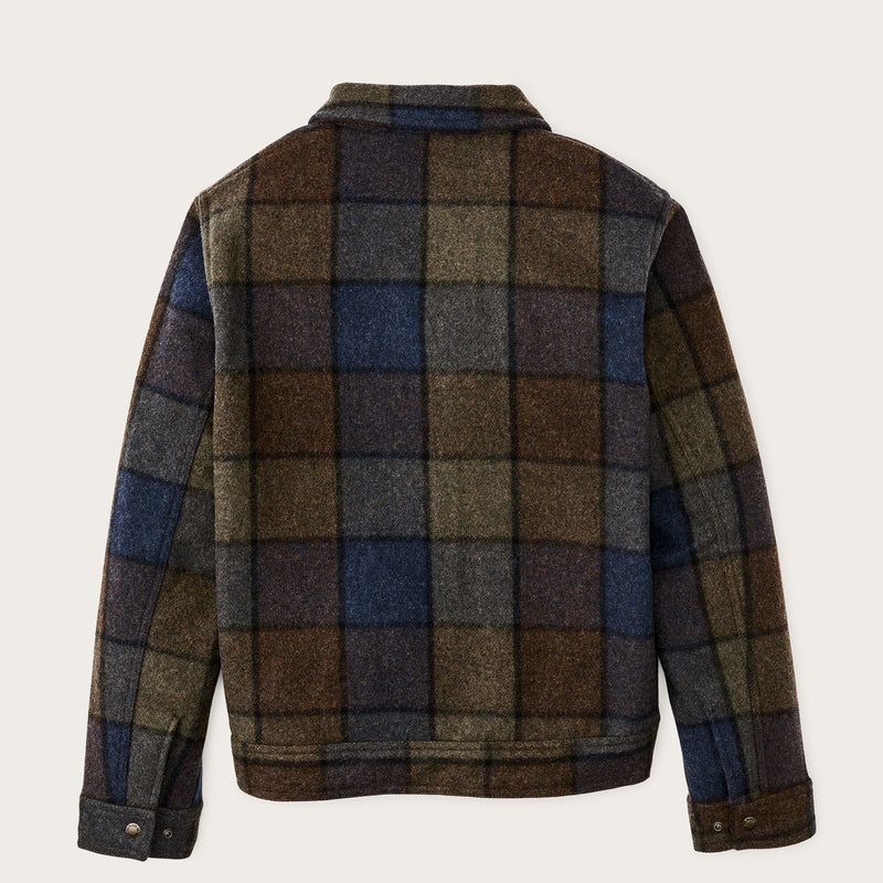Giacca da lavoro in lana mackinaw di Filson | Blue / brown / gray plaid (Multicolor)