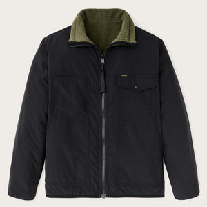 Reversible pile fleece jacket by Filson | Dark olive drab (Black)