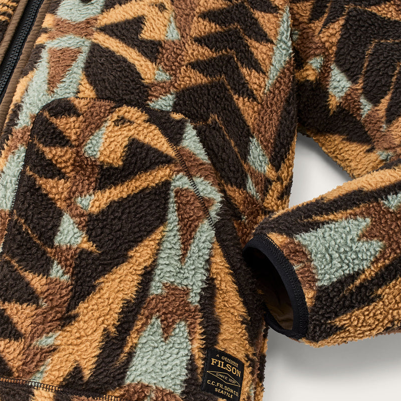Reversible pile fleece jacket by Filson | Brown / night camp (Brown)