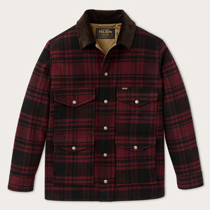 Spokane insulated cruiser par Filson | Port / black plaid (Red)