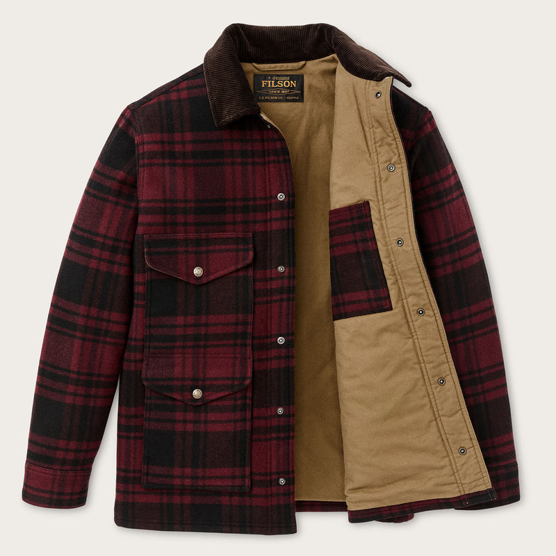 Spokane insulated cruiser par Filson | Port / black plaid (Red)