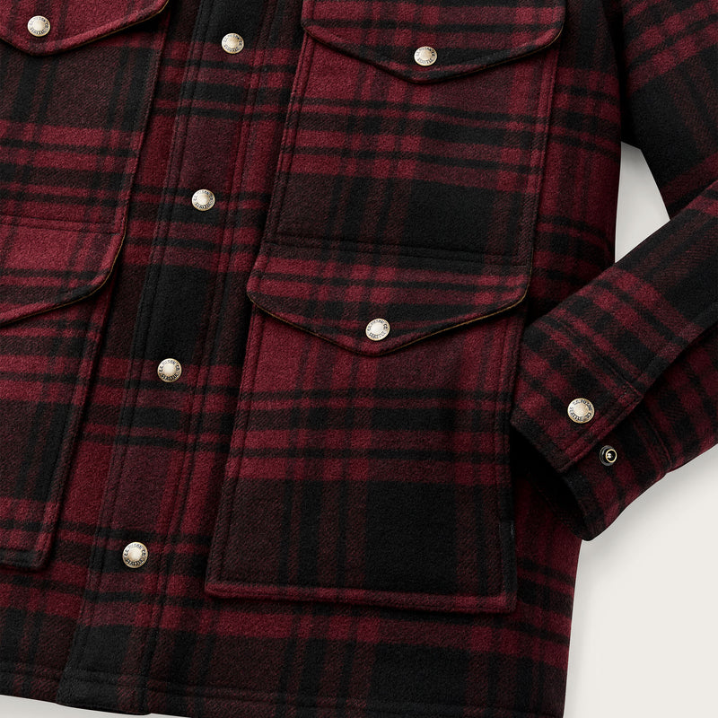 Spokane insulated cruiser par Filson | Port / black plaid (Red)