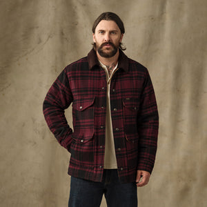Spokane insulated cruiser by Filson | Port / black plaid (Red)