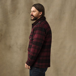 Spokane insulated cruiser by Filson | Port / black plaid (Red)