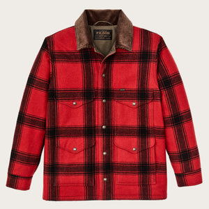 Giacca cruiser isolante spokane di Filson | Red / black windowpa (Red)
