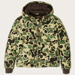 Waxed down jacket von Filson | Tundra shrub camo (Green)