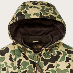 Waxed down jacket von Filson | Tundra shrub camo (Green)