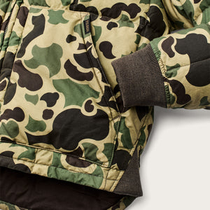 Waxed down jacket von Filson | Tundra shrub camo (Green)