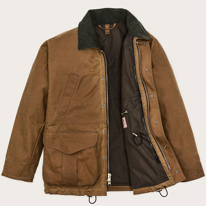 Lined tin cloth field jacket by Filson | Dark tan (Brown)
