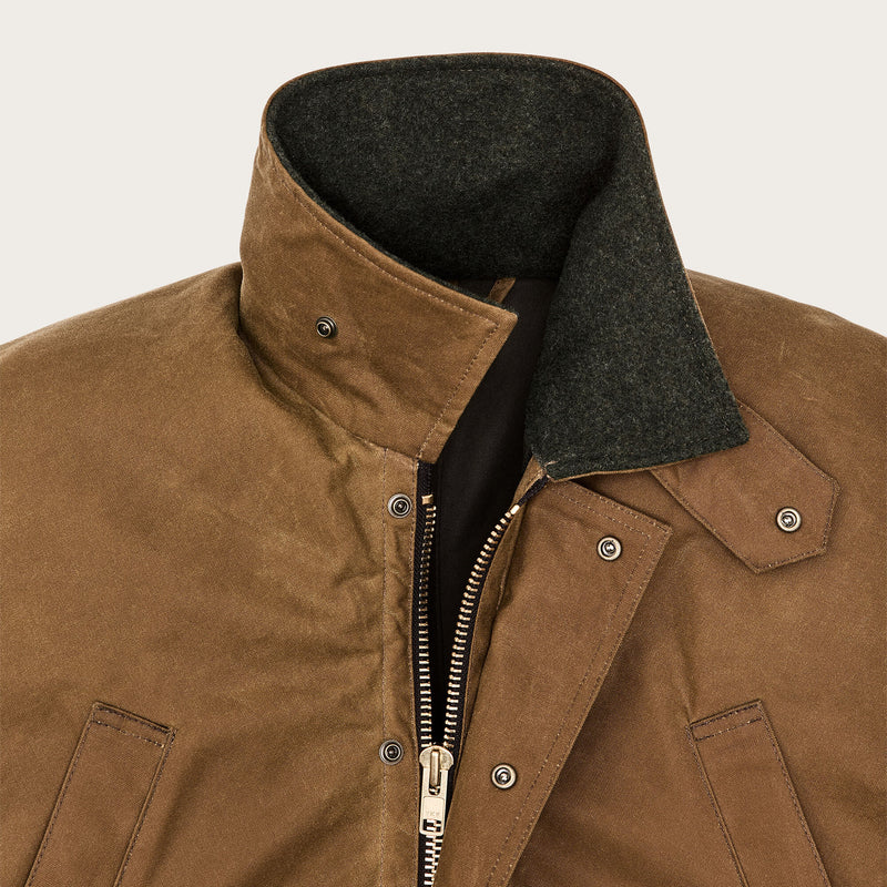 Lined tin cloth field jacket by Filson | Dark tan (Brown)