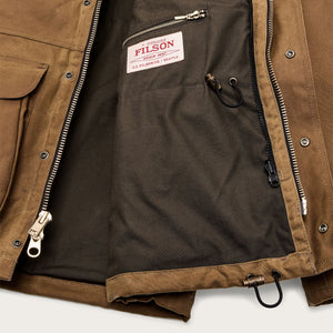 Lined tin cloth field jacket by Filson | Dark tan (Brown)