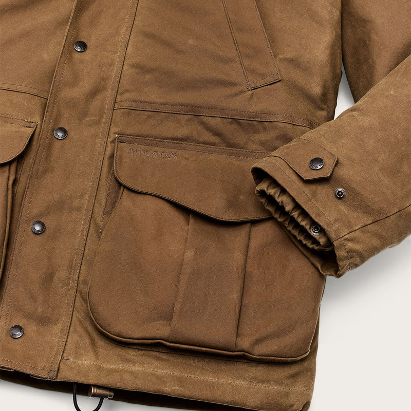 Lined tin cloth field jacket by Filson | Dark tan (Brown)