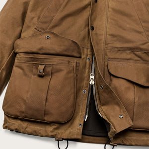 Lined tin cloth field jacket by Filson | Dark tan (Brown)