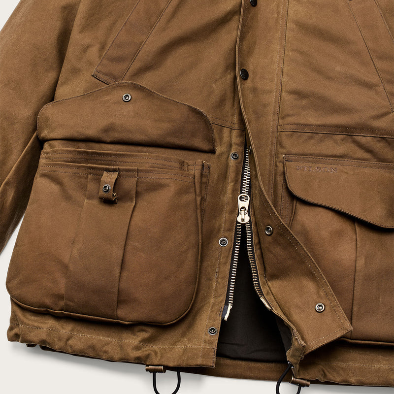 Lined tin cloth field jacket by Filson | Dark tan (Brown)