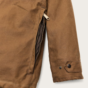Lined tin cloth field jacket by Filson | Dark tan (Brown)