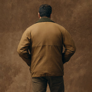 Lined tin cloth field jacket by Filson | Dark tan (Brown)