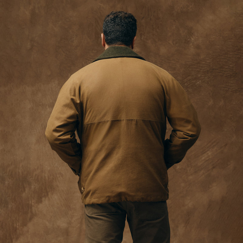 Lined tin cloth field jacket by Filson | Dark tan (Brown)