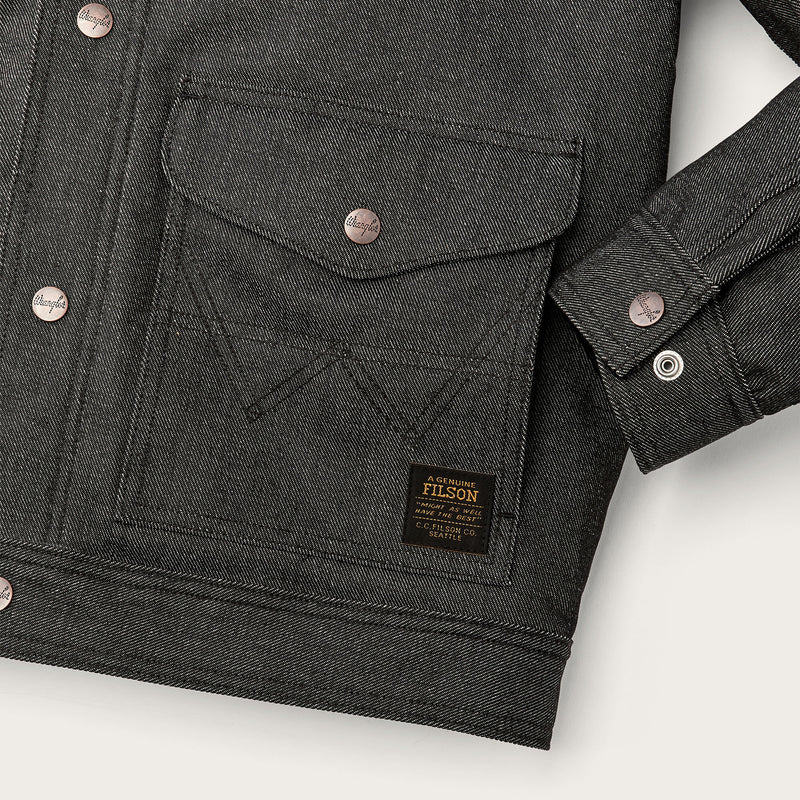 Wrangler x filson denim work jacket by Filson | Black (Gray)