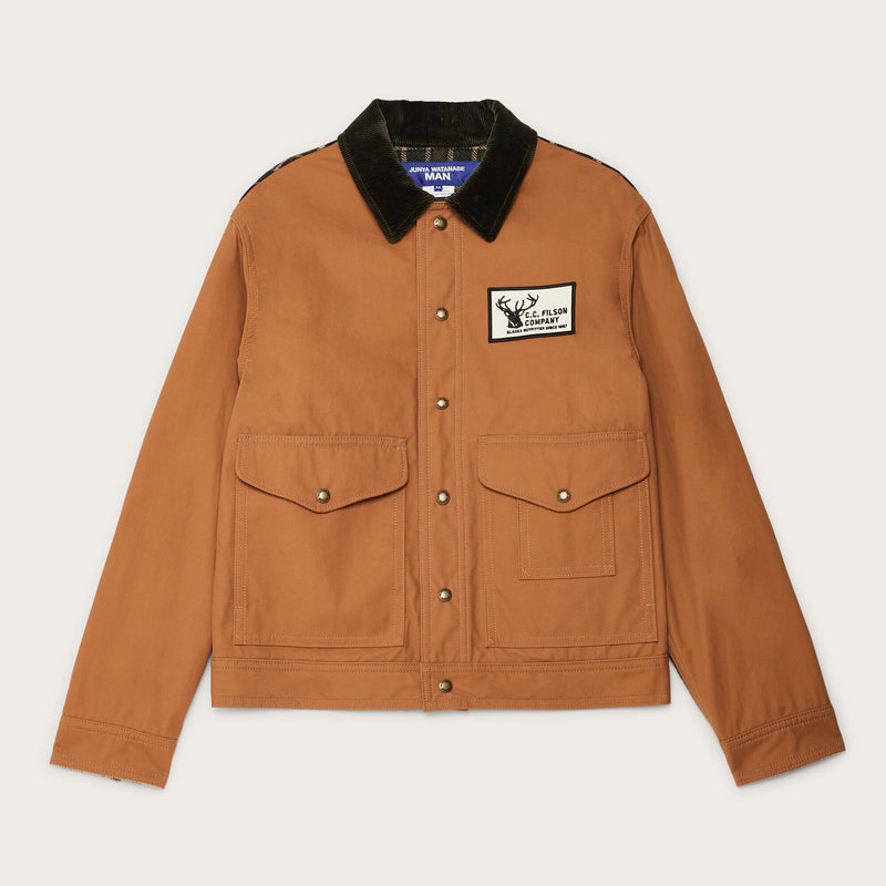 Giacca da lavoro filson x junya watanabe di Filson | Beige / navy green (Beige)
