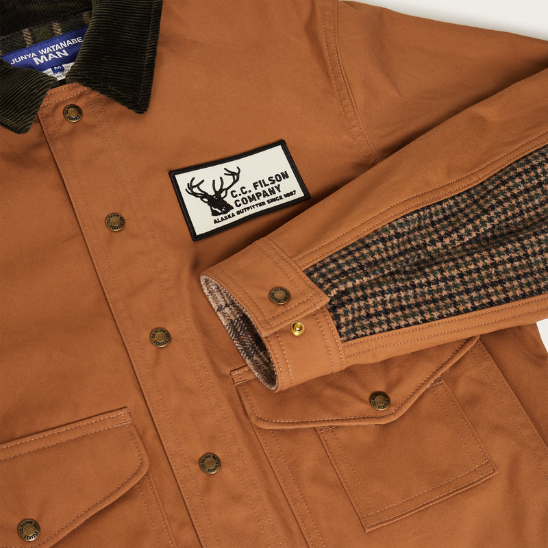 Giacca da lavoro filson x junya watanabe di Filson | Beige / navy green (Beige)