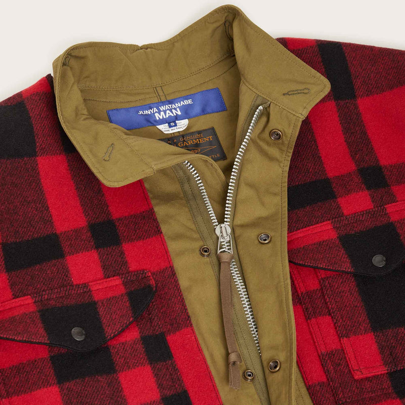 Filson x junya watanabe trench coat by Filson | Khaki / red black (Brown)