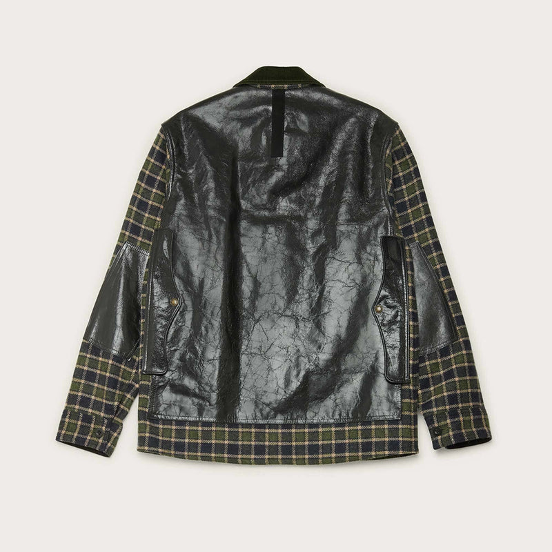 Filson x junya watanabe checked wool jac-shirt by Filson | Navy green beige / b (Green)