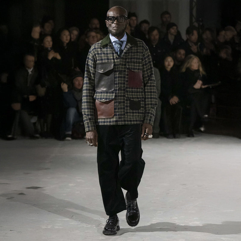 Filson x junya watanabe checked wool jac-shirt by Filson | Navy green beige / b (Green)