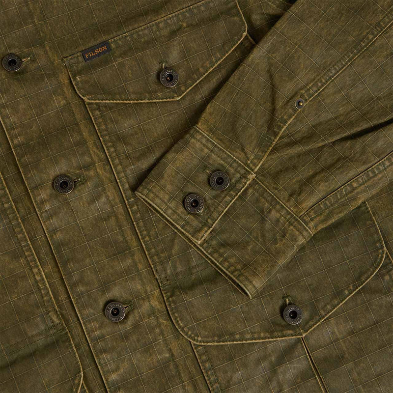Coated journeyman jacket par Filson | Dark olive/tan (Green)