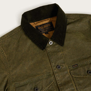 Coated journeyman jacket par Filson | Dark olive/tan (Green)