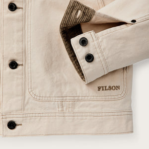 Rustic canvas short cruiser jacket by Filson | Natural seed (Beige)