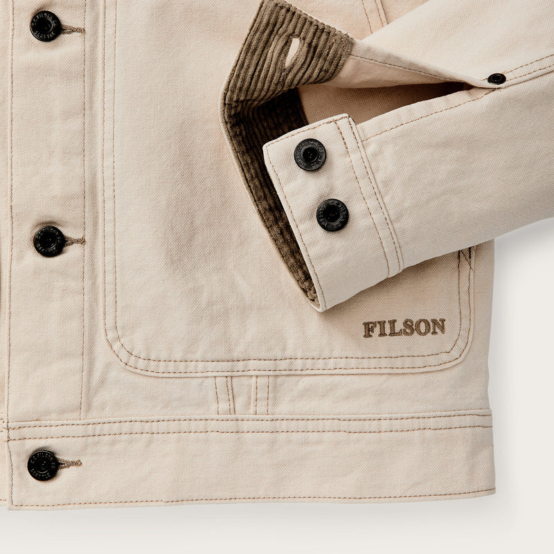 Rustic canvas short cruiser jacket by Filson | Natural seed (Beige)